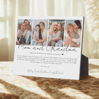 Gift for Mom And Grandma from Kids and Grandkids Fotoplaat