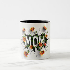Gift for Mom for Mother's Day or Birthday Gift Tweekleurige Koffiemok