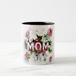 Gift for Mom for Mother's Day or Birthday Gift Tweekleurige Koffiemok