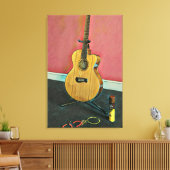 Gift for musician guitarist canvas afdruk (Insitu (Woonkamer))