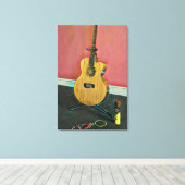 Gift for musician guitarist canvas afdruk (Insitu (Houten vloer))