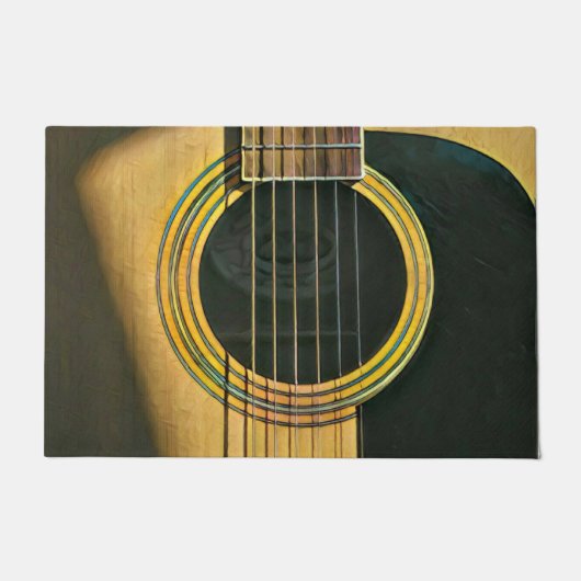 Gift for musician guitarist deurmat (Voorkant)