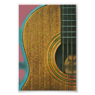Gift for musician guitarist foto afdruk