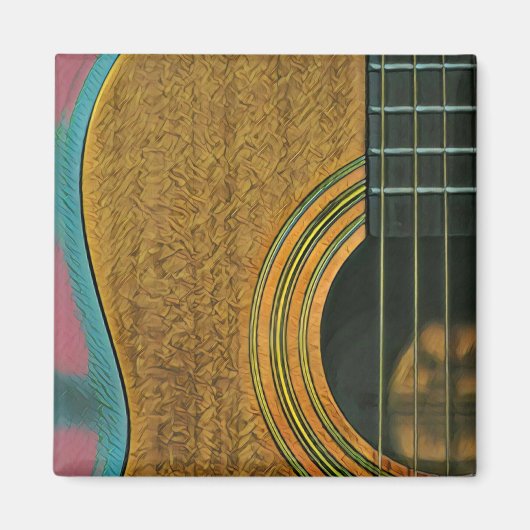 Gift for musician guitarist magneet (Voorkant)
