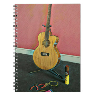Gift for musician guitarist notitieboek