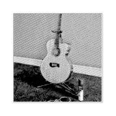 Gift for musician guitarist rubberstempel (Afrduk)