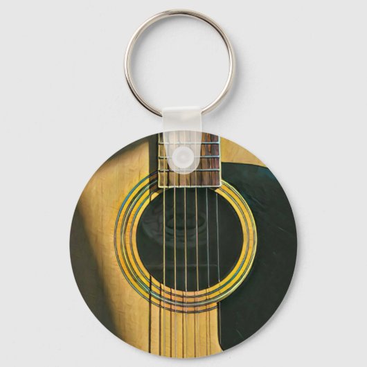 Gift for musician guitarist sleutelhanger (Voorkant)