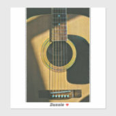 Gift for musician guitarist sticker (Vel)