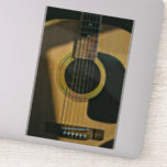 Gift for musician guitarist sticker<br><div class="desc">This vintage guitar artwork is suite for guitar players who love playing guitar. it can be given as a gift for a boyfriend, girlfriend, or dad on a birthday, father's day, or valentine's day. The retro design features cool vintage Gift for musician guitarist</div>