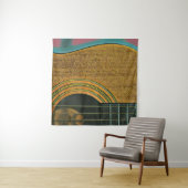 Gift for musician guitarist wandkleed (In Situ (horizontaal))
