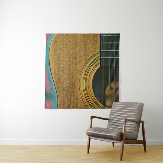 Gift for musician guitarist wandkleed (In situ)