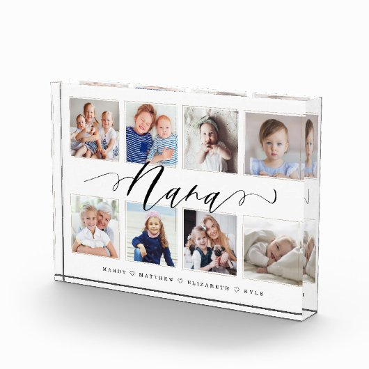 Gift for Nana | Foto-collage voor kleinkinderen Fotoblokken (Rechts)