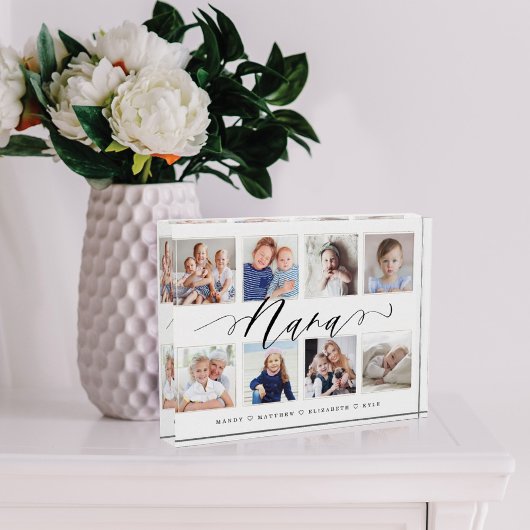 Gift for Nana | Foto-collage voor kleinkinderen Fotoblokken