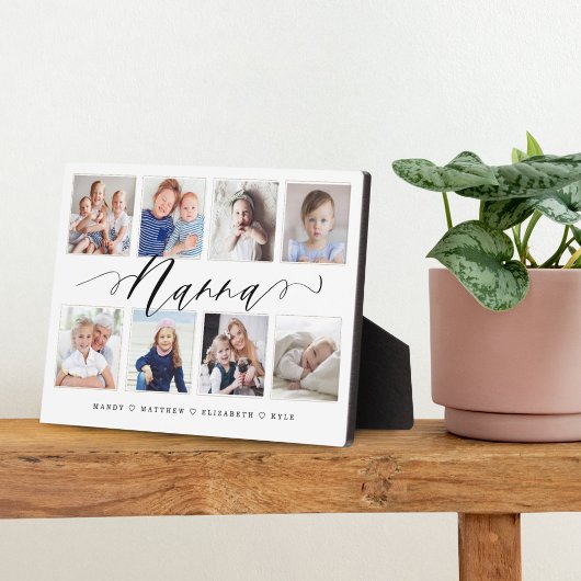 Gift for Nanna | Foto-collage voor kleinkinderen Fotoplaat