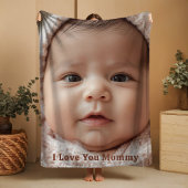 Gift for New Mommy Fleece Blanket Baby Photograph