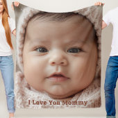Gift for New Mommy Fleece Blanket Baby Photograph