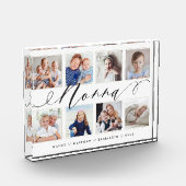 Gift for Nonna | Foto-collage voor kleinkinderen Fotoblokken (Links)