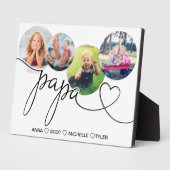 Gift for Papa, Grandchildren Photo Collage Plaque Fotoplaat (Zijkant)