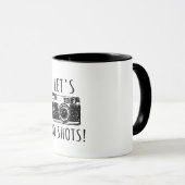 Gift for photographer Funny Lets do Shots Mok (Voorkant rechts)