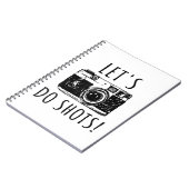 Gift for photographer Funny Lets do Shots Notitieboek (Linkerzijde)