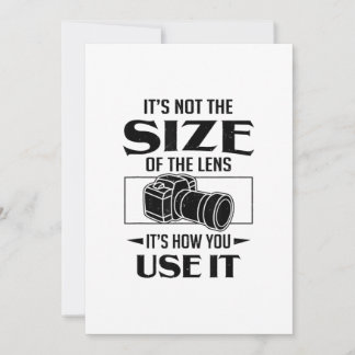 Gift for photographer is niet de grootte van de le aankondiging
