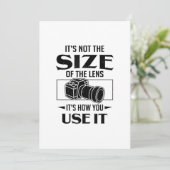 Gift for photographer is niet de grootte van de le aankondiging (Staand voorkant)