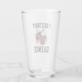Gift for Pianist, ik verwoest stilte Glas (Achterkant)