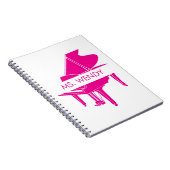 Gift for Piano Teacher Grand Piano Notitieboek (Rechterzijde)