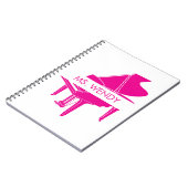 Gift for Piano Teacher Grand Piano Notitieboek (Linkerzijde)