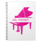 Gift for Piano Teacher Grand Piano Notitieboek (Voorkant)