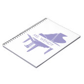 Gift for Piano Teacher Grand Piano Notitieboek (Linkerzijde)