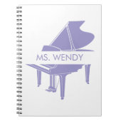 Gift for Piano Teacher Grand Piano Notitieboek (Voorkant)