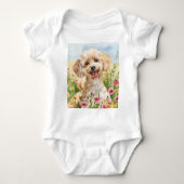 Gift for Poodle Owner Painting Wall Poster Romper (Voorkant)