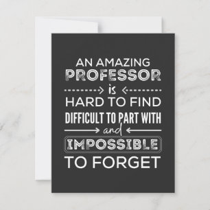 Gift For Professor, professor Gift Bedankkaart