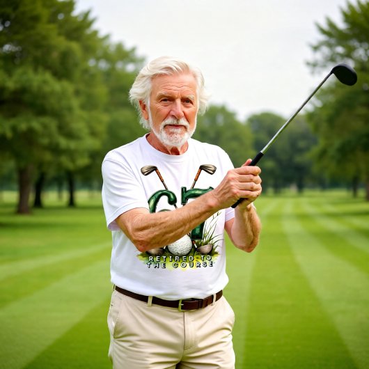 Gift for Retired Men - Golf Retirement 67 Tri-Blend Shirt