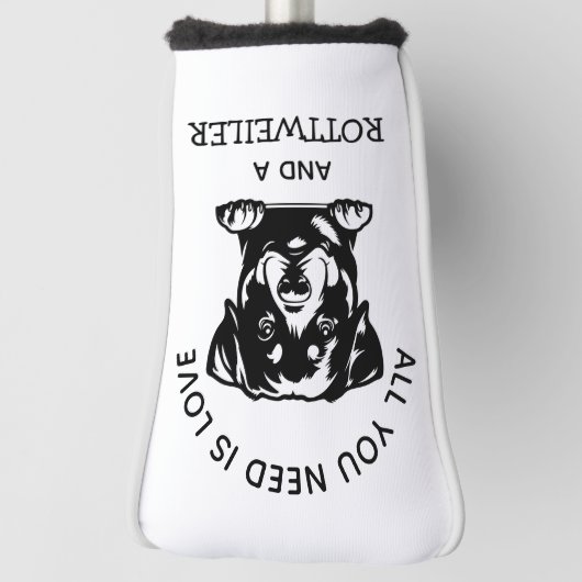  Gift for Rottweiler-Loving Golfers Golfheadcover (Draai 90)