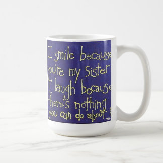 Gift for Sister- Coffee mok w/ grappige zus quote