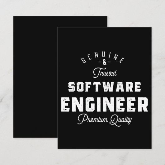 Gift for Software Engineer Save The Date (Voorkant / Achterkant)
