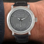 Gift for Son op zijn 21ste Birthday Watch Horloge<br><div class="desc">Gift watch for Son op zijn 21ste verjaardag. Twee toonachtergrond. Speciale wacht met inscriptie. 21 jaar oud.</div>