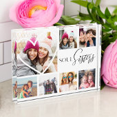 Gift for Soul Sisters 7 Photo Collage Heart BFFs Fotoblokken