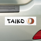 Gift for Taiko Drummer Taiko Drum Japans Bumpersticker (Op auto)