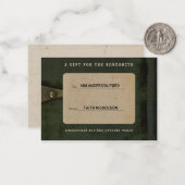 Gift for the Wordsmith Graduation Gift Insert Notitiekaartje (Voorkant / Achterkant in situ)