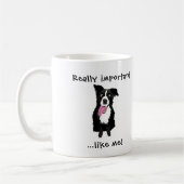 Gift for Vet Tech Funny Border Collie Hondenliefhe Koffiemok (Links)