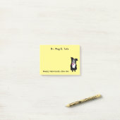 Gift for Veterinarian Border Collie Funny Custom Post-it® Notes (Op bureau)