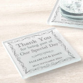 Gift for Wedding Guests Glazen Onderzetter