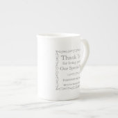 Gift for Wedding Guests Porselein Kop (Voorkant rechts)