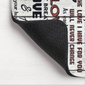 Gift for Wife | Naar mijn vrouw brief Muismat (Hoek)