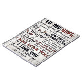 Gift for Wife | Naar mijn vrouw brief Notitieboek (Linkerzijde)