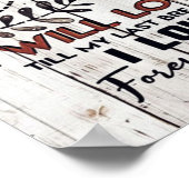 Gift for Wife | Naar mijn vrouw brief Poster (Hoek)