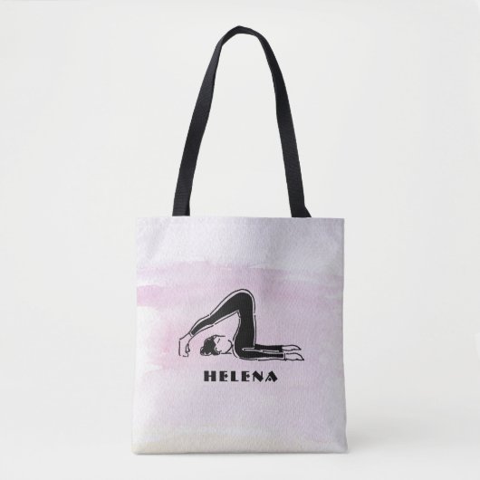 Gift for Yoga Pilates Lovers Personalized Tote Bag (Voorkant)